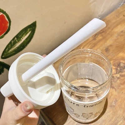 大象杯透明珍珠奶茶杯子可循环使用玻璃饮管粗吸管外带波霸咖啡杯