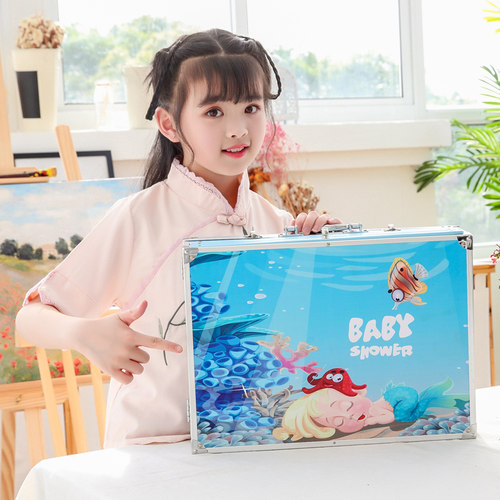 儿童绘画套装画画工具小学生水彩笔画笔美术文具学习生日益智礼物