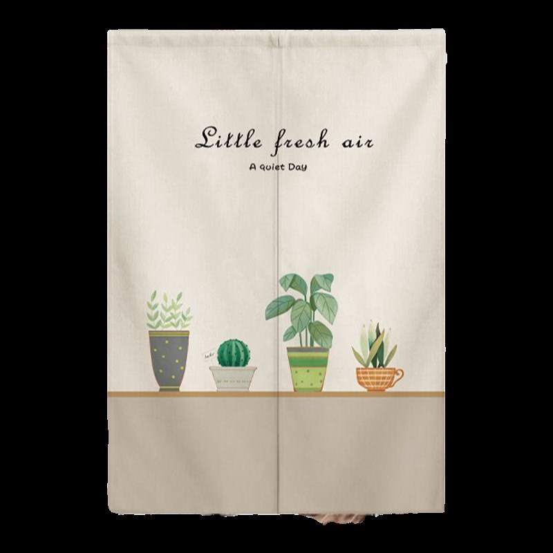 厨房门帘半帘卧室房间家用免打孔隔断帘卫生间厕所浴室半截遮挡帘