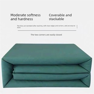 Wj橄榄绿色家政造型被s七折六折宿舍军训绿色可折叠豆腐块模型被