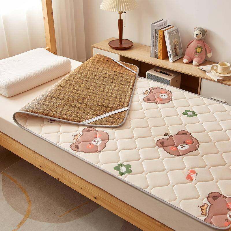 双2023-3-1面可用藤调四季通用夹席棉床垫子可折叠床席护垫空软宿,床上用品,藤席,淘宝优惠券,粉丝福利购,淘宝优惠卷