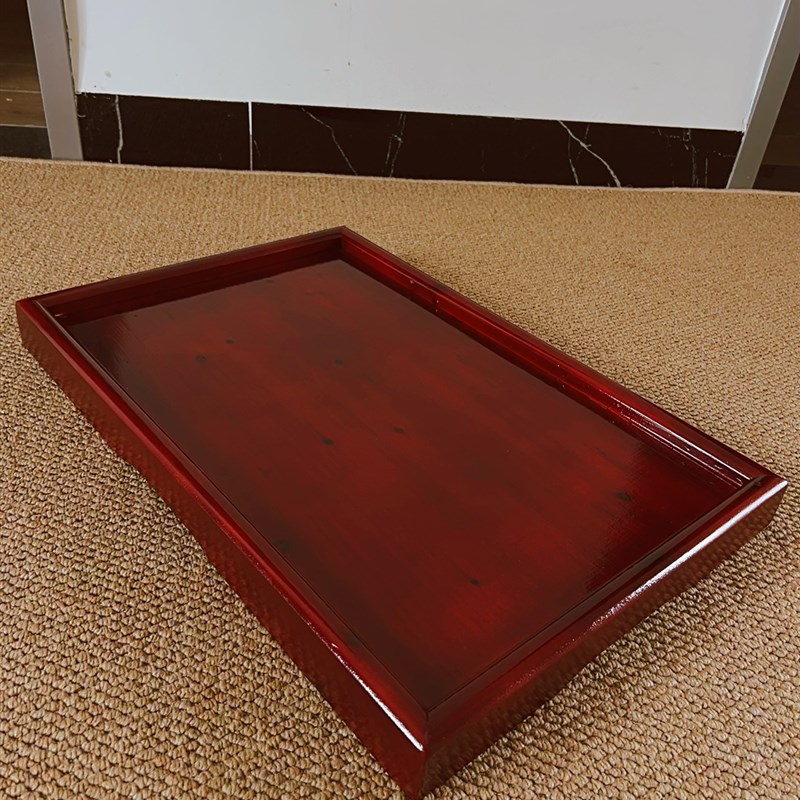 实木香杉农村g办酒席托盘托手茶盘端菜上菜木制品婚嫁入伙装饰品