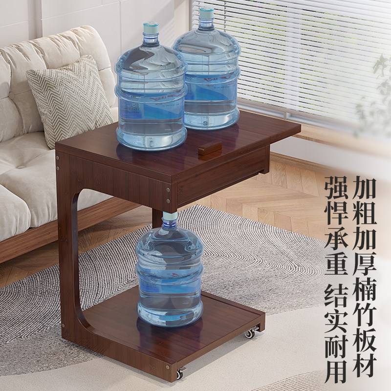 移动茶几沙发侧边桌卧o室床头柜客厅置物架小推车阅读学习桌办公