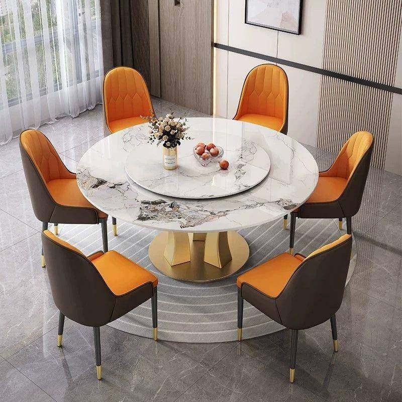 轻奢岩餐椅桌组板合现简688代约家用小户型客厅圆形网红饭桌子带,商业/办公家具,餐桌椅系列,淘宝优惠券,粉丝福利购,淘宝优惠卷