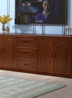 0A全实木电室视电柜款组合简约现代客厅卧落地收纳柜RBY高视机柜