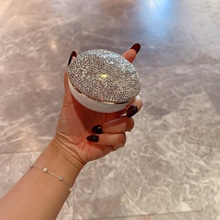 高档带灯首饰盒奢华镶钻led发光戒指盒婚礼对戒盒高颜值送人礼品