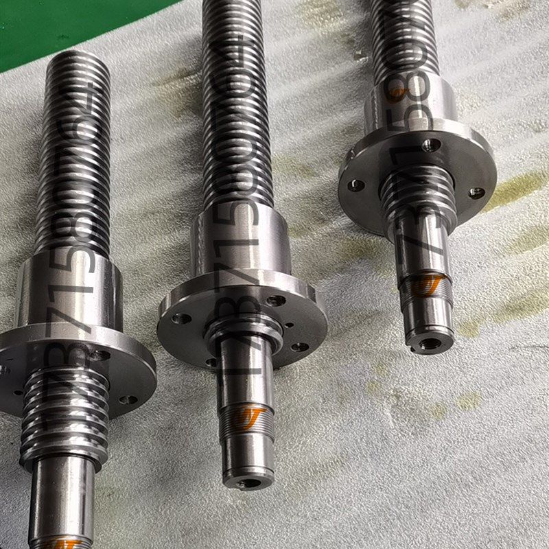 304不锈钢梯形丝杆螺杆丝杠 法兰铜螺母梯形圆螺母六角螺母T8-T48