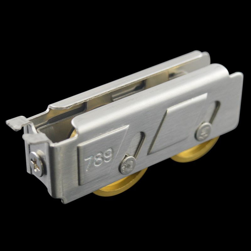 788型铝合金门窗滑轮789型推拉窗户滚轮757不锈钢宽铜轮平移门轮