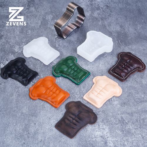 肌肉腹肌皮革刀模 p皮具手缝模具 皮革手作工具DIY手工