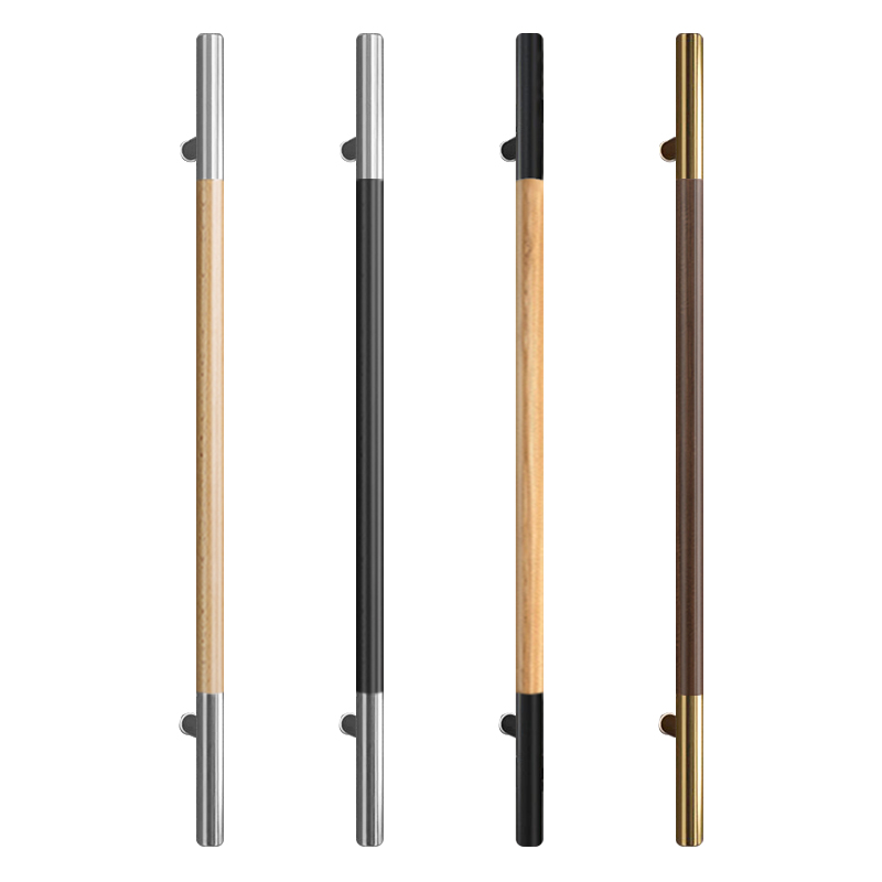 实木玻璃门拉手原木商铺门店办公会议室对开木门把手木质推拉门把