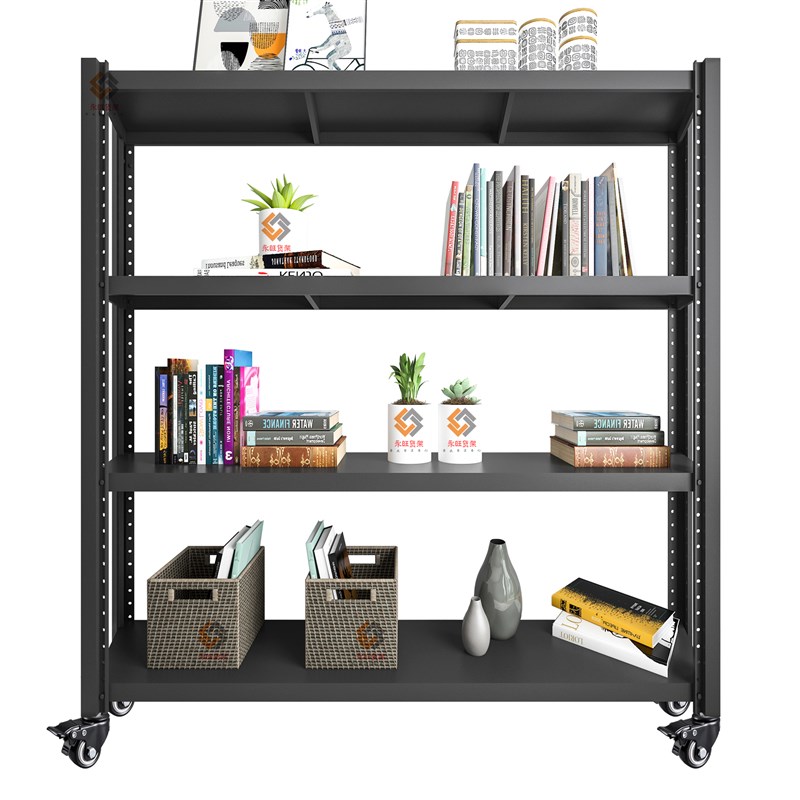 定做金属层架货架带轮子置物架加厚重型仓储家用多层可移动可调节
