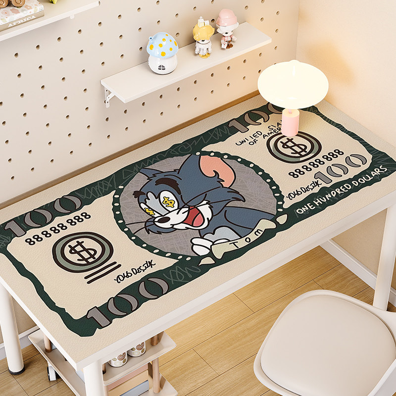 卡通书桌环保皮革防水耐脏可擦洗桌垫办公电脑桌桌面保护垫子免洗