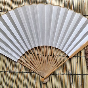折扇A级玉竹扇骨 苏州老艺人制作半月头型扇骨7寸8寸9.5寸司玉扇