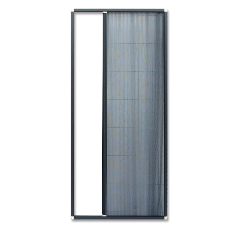 纱门防蚊门推拉式无轨家用隐形沙窗伸缩加厚铝合金免打孔折叠纱门