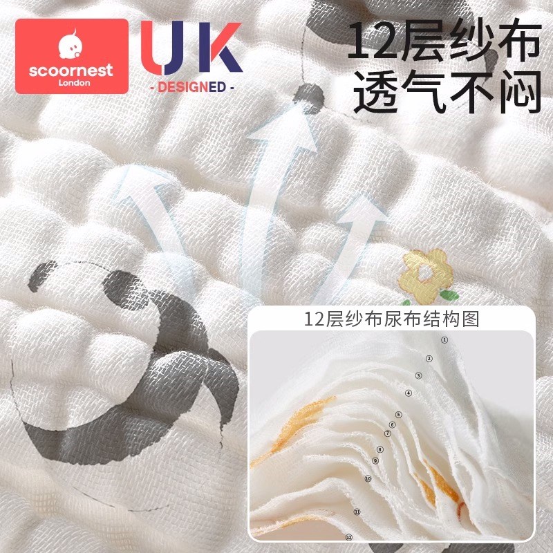 科巢尿布纯棉新生婴儿可洗宝宝专用纱布尿介子芥子兜布戒子裤尿片