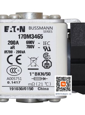 巴斯曼170M3458 3459 3460 3461 170M3462 3463 3464 3465熔断器