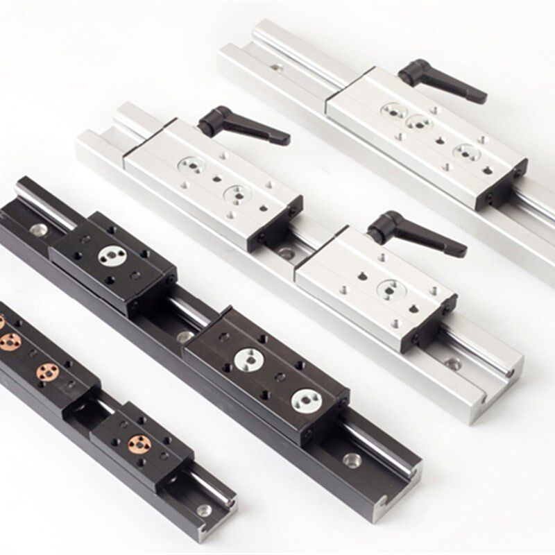 内置双轴芯滚轮直线导轨滑轨SGR15 20 25 摄影滑块座直线滑轨滑轮