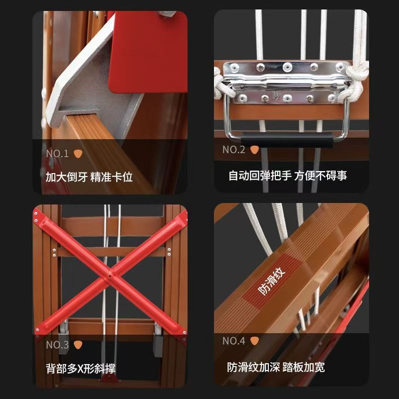 加厚升降梯6米8米10米12米工程梯铝合金伸缩梯单面直梯户外维修梯