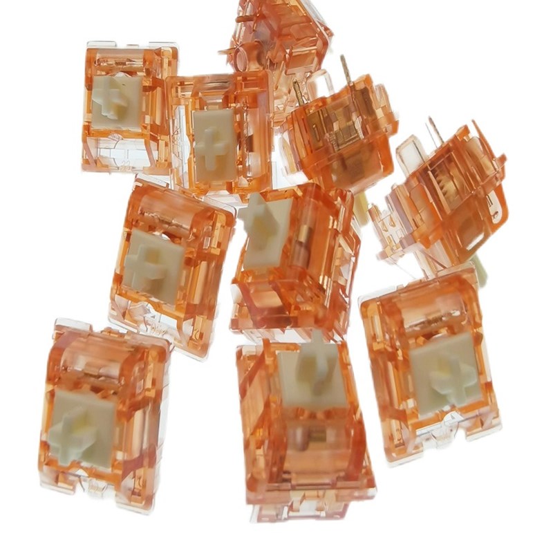 KTT轻音轴康腾特办公用线性静音轴热插拔白菜豆腐康白草莓酒红轴