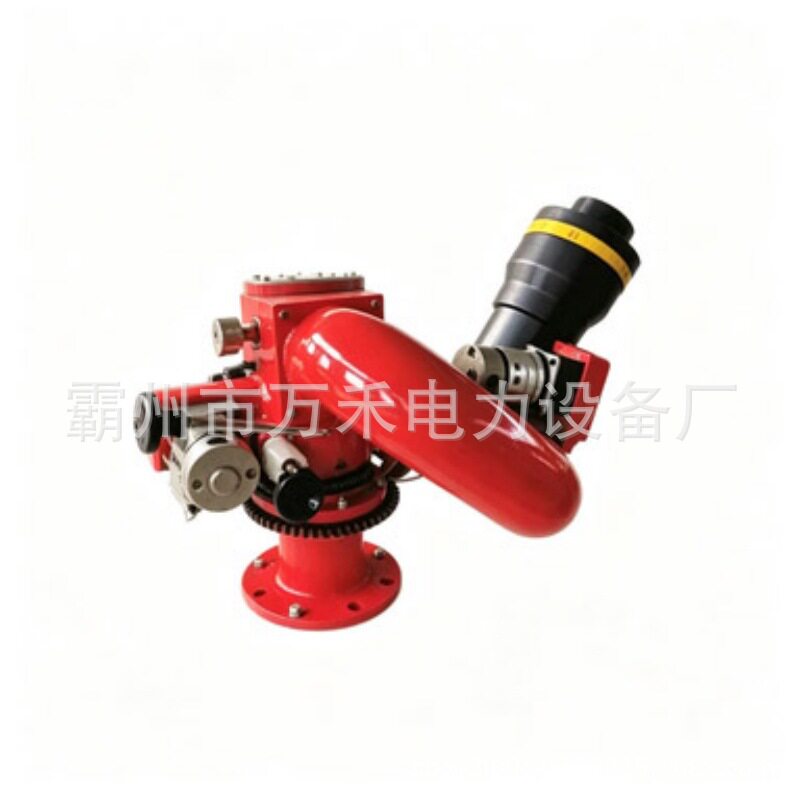 固定式遥控消防炮PSKD10/80W射程80m自摆电控水炮进水口径100mm