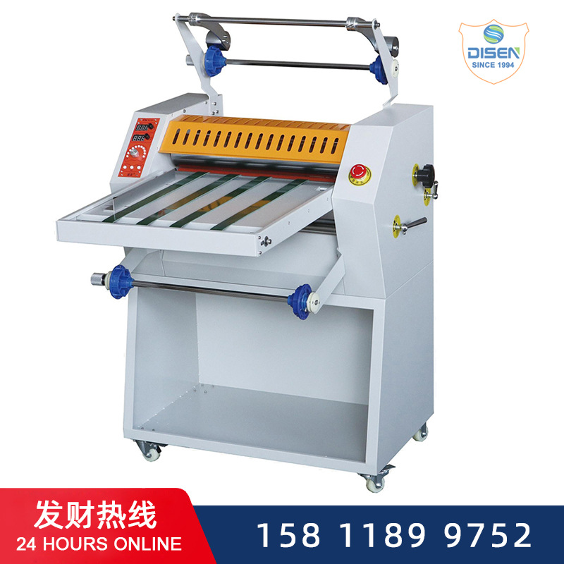 FM-8490B/8490C电/油加温重型覆膜机自动修边防卷热裱机laminator