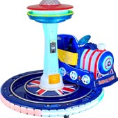 摇摇车单人轨道车摇摆机英伦车 儿童电动投币移动扫码 顽北乐 新款