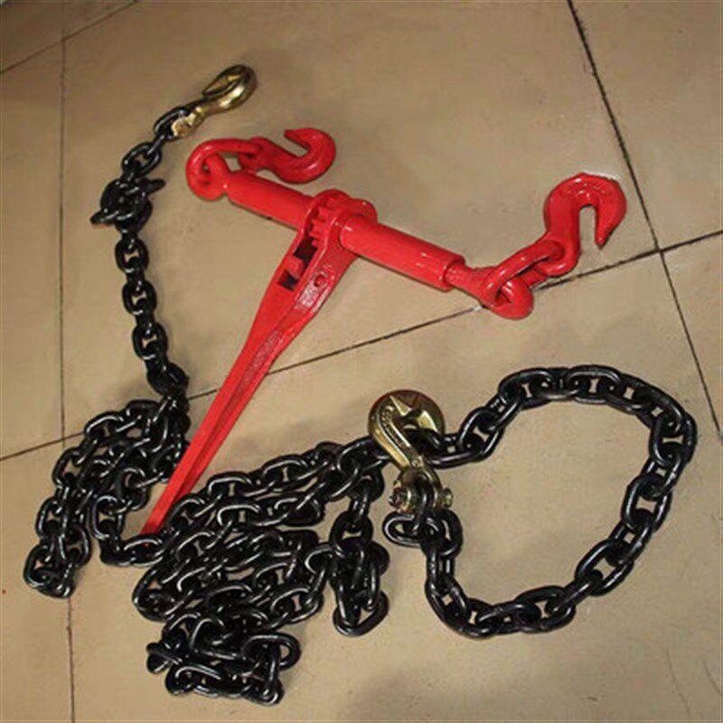 棘轮拉紧器链条杠杆收紧链条捆绑器双钩货车固定紧链器钢索紧线器