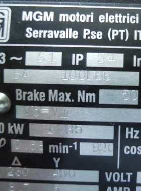 供应BMDA80A4/6刹车片 电机 线圈 意大利 MGM 刹车电机原装进口