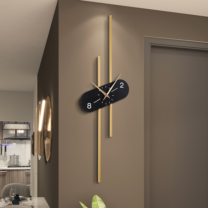 挂钟客厅2023新款网红简约现代家用挂墙时钟P高档大气创意轻奢钟