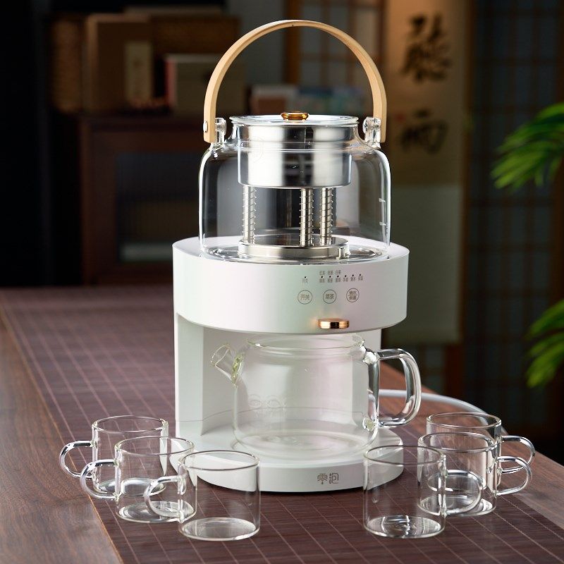 零泡德国工艺家用蒸汽q煮茶壶喷淋式煮茶器台式茶饮机智能萃茶机