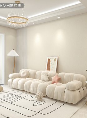 高档轻奢奶油色墙布无缝全屋现代简约客厅卧室背景墙壁布2.022新