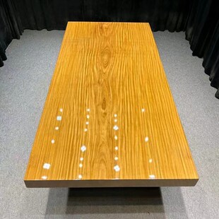 去客厅化大板书桌实木大板茶桌 非洲柚木餐桌 原木色办公桌工作台
