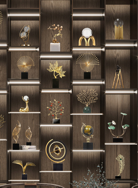 时来运转摆件轻奢高档p客厅旺宅入户玄关新房样板间电视柜软装饰