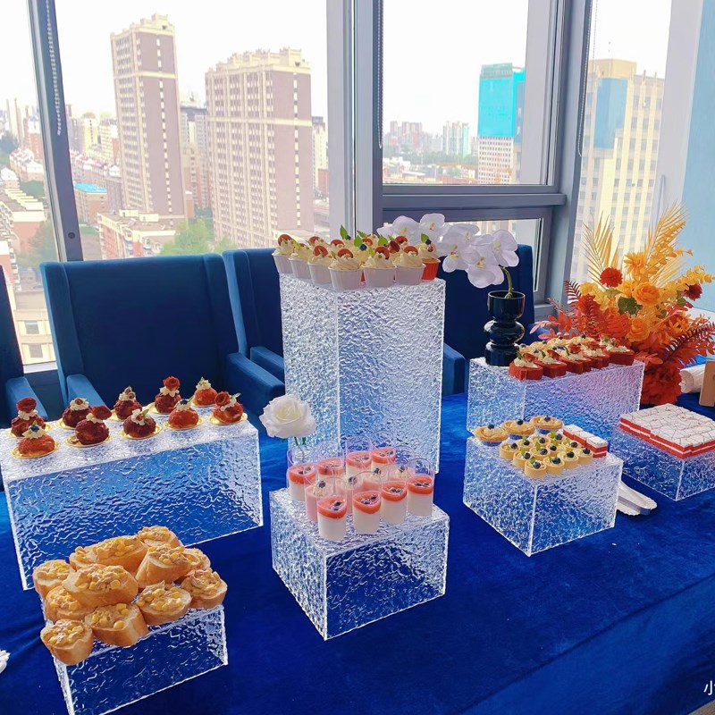 亚克力甜品台展示架13件套自助餐茶歇摆台摆件婚礼野餐宴会冷餐台