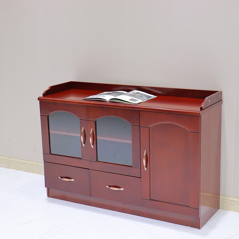 办公室茶水柜 现代简约文件柜油漆矮柜会议室酒水柜茶 水间储物柜