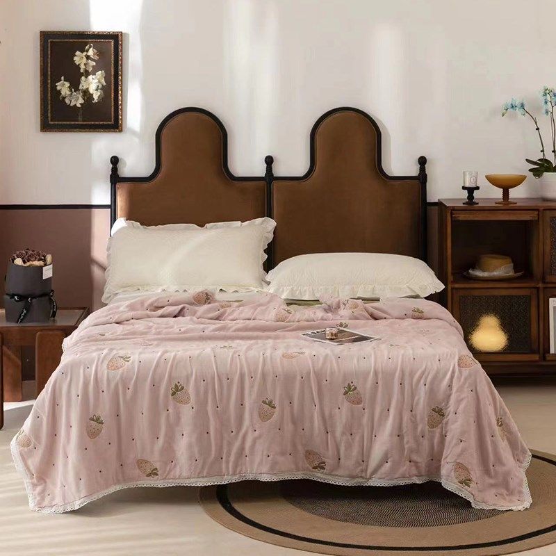 纯棉纱布毛巾被柔软泡芙被卡通成人盖毯夏凉被全棉空调盖毯可机洗,床上用品,休闲毯/毛毯/绒毯,淘宝优惠券,粉丝福利购,淘宝优惠卷