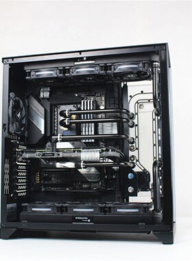 联力O11D XL 包豪斯 分体式水冷硬管水冷散热方案 定制水道板套装