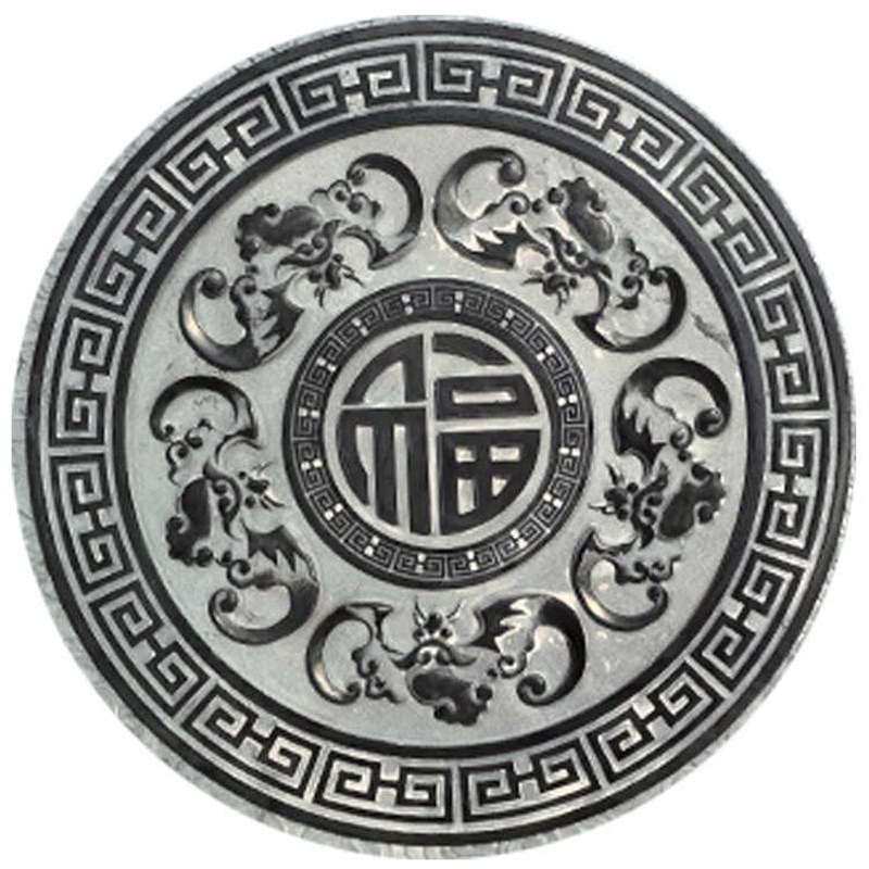 青石浮雕壁画大理石影壁墙窗花镂空中式庭院汉白玉晚霞红福字地雕