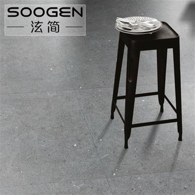 新款泫简岩板砖通体瓷砖深灰黑卫生间墙砖磨砂面水磨石地砖餐饮服