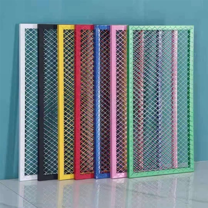 定制铁艺菱形网格装饰吊顶隔断屏风加粗铁丝网片背景墙展示架加厚