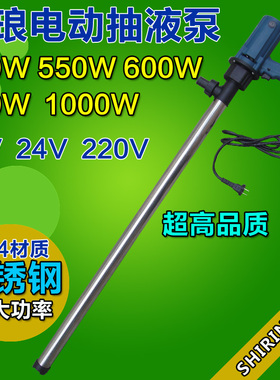 12V24V220V夏琅夏朗SR-1L-420W电动抽油泵柴油泵抽液泵防爆油桶泵