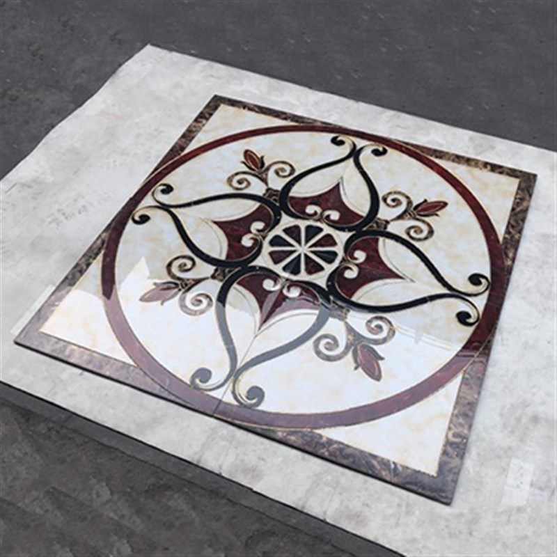 新款拼花地砖客厅地板砖走廊过道玄关抛晶砖瓷砖拼图入户防滑耐磨