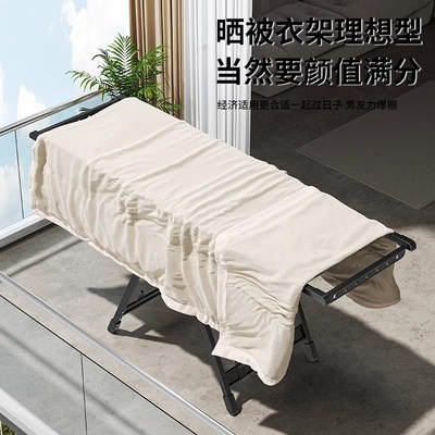 简易晾衣架可折叠宿舍室内学生小型落地式挂衣架室内免打孔可移动