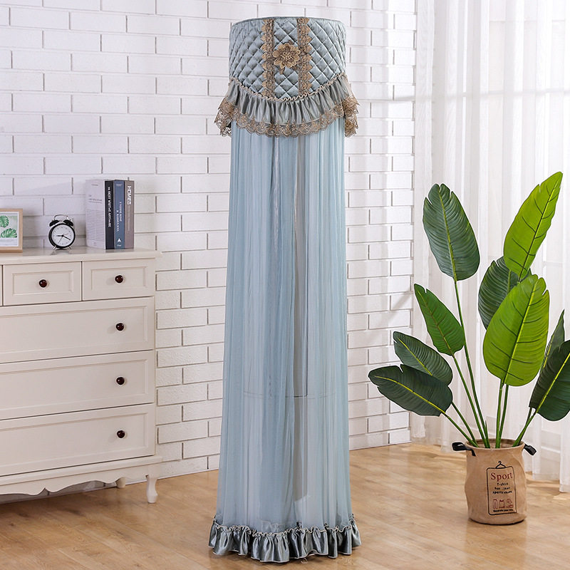 蕾丝布艺圆形空调罩开机不取空调套客厅立式柜机圆柱空调防尘罩套,收纳整理,空调防尘罩,淘宝优惠券,粉丝福利购,淘宝优惠卷