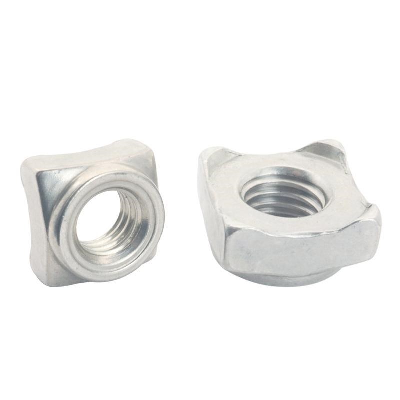 304不锈钢四角焊接方块螺母 DIN928A 四方焊接螺母A型螺母M5M6M8
