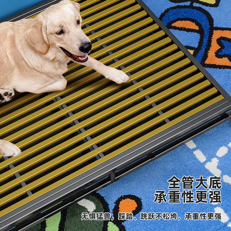 狗笼子大型犬带厕所中型犬室内金毛拉布拉多边牧加粗加固宠物狗笼