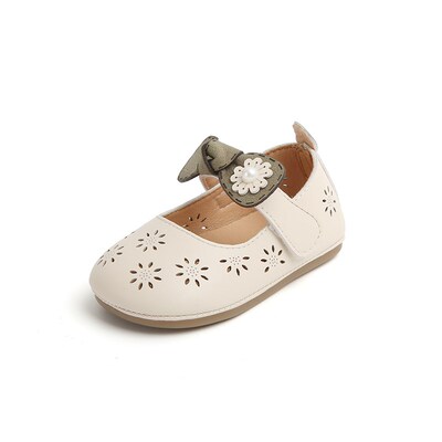 春夏女宝宝鞋子婴儿软底学步鞋0一1-2岁镂空公主鞋婴童小皮鞋凉鞋