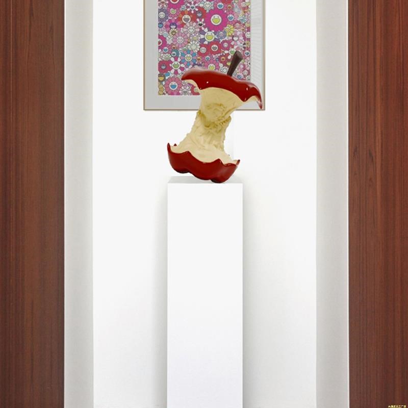 现代极简时尚落地摆件客厅入户玄关橱窗q装饰造景艺术装置雕塑