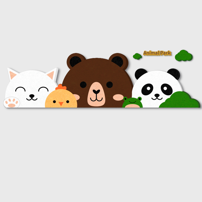 儿童房间布置床头墙面装饰卡通墙贴立体幼儿园环创主题自粘贴纸画