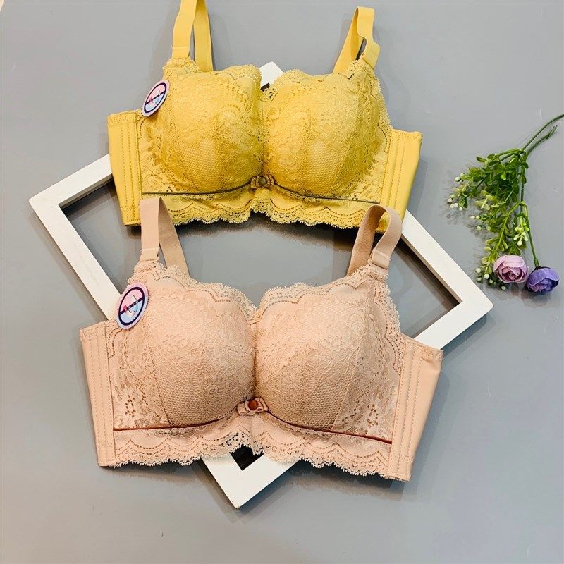 无钢圈加厚6cm文胸小胸显大超厚8cm聚拢J不空杯平胸内衣女aa杯专